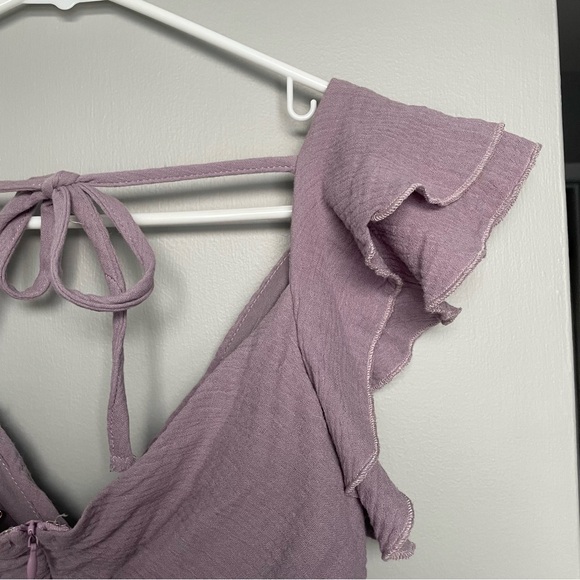 NWT Listiele Ruffle Detail Mini Dress - Size Large, Flirty & Feminine - Picture 7 of 12